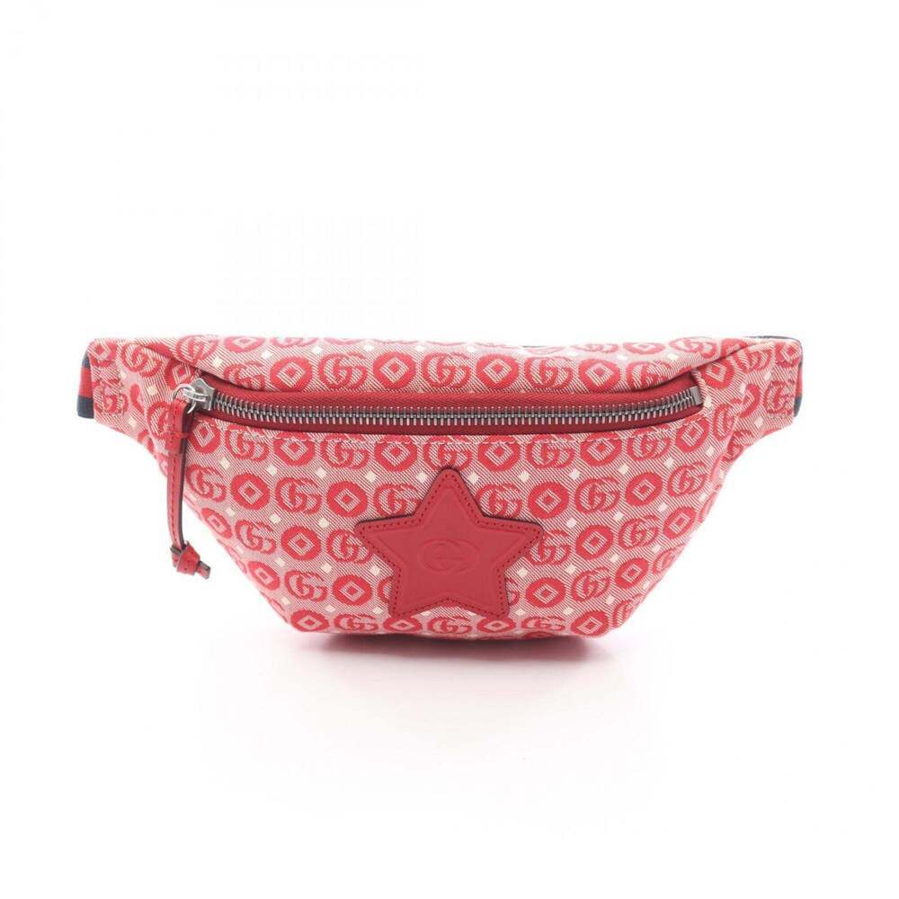 GUCCI Authentic Red Leather Fanny Pack